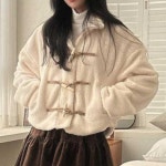 겨울아우터 여자점퍼 점퍼 여자 코디 양털 아우터 뽀글이 자켓 겨울 떡볶이