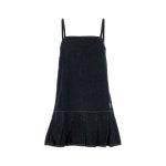 GANNI 가니 라프리마 데님 스트랩 미니 원피스 드레스 J1622 077