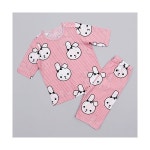 메이키즈 여아용 화이트레빗 7부 내의