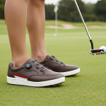 브랜슈 발이 편한 스파이크리스 소가죽 다이얼 남성 골프화 스크린 파크골프화 280 DM-45 DS-H2104