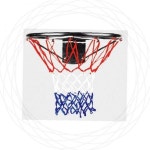 디에스글로벌 초등학생 체육 바퀴이동형 농구골대 실내 링 교체용 체육관 1개