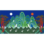 일월오봉도 전통 현수막 300x150 파티별 전통체험 촬영 배경 장식 1개