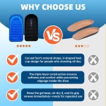 충격 흡수를 위한 자이우 힐 쿠션 삽입물 스퍼스 발바닥 근막염 아킬레스 건염을 하루 종일 편안함 발 불편함을 트 컵 M Women s 5-8 5