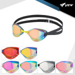 VIEW 뷰 레이싱 미러 수경 노패킹 수영안경 V122SAM