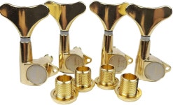 KAYNES 베이스 튜너 - 1 18 비율 헤드스톡 밀폐 기계 헤드 일렉트릭 재즈 또는 정밀도를 위한 키 페그 교체용 폐쇄 튜닝 2R 2L 4 for