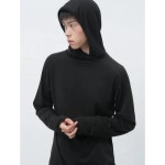 제너럴아이디어 레이어드 소프트 후드티 383364sand