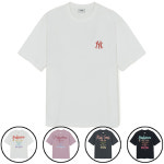 MLB 베이직 스트릿 컬러레터 오버핏 반팔 티셔츠 3atsb156350