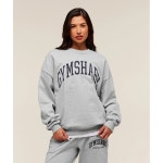 짐샤크 크루넥 풀오버 gymshark Collegiate Graphic Crew Neck Pullover 1개 Light Core Marl