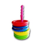 도너랜드 유아보드게임 링 쌓기 놀이 어린이 장난감 표적 던지기 게임