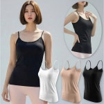 디비코리아 여성 리오셀 소프트터치 심플 끈런닝 메리아스 2매 화이트-2매 100호