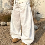 독보남 사이드 스냅 스트링 트레이닝 팬츠 6988