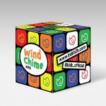 후우링 투명 풍경 유리 줄무늬 종