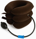 메디서플라이 풍선 경추 견인 장치 - 꼬집힌 신경 감압 를 위한 조절 가능한 목 스트레칭기 척추 정렬