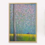 인메이블 인메이블 장용길 작가 24종 아트에디션 풍경화 그림 거실 달항아리 인테리어 액자 18 봄날엔 사랑을 싣고 골드메탈액자 소형6호... 