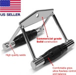 피트니스 매니악 홈 체육관 케이블 부착 핸들 기계 운동 크롬 프레스다운 근력 부착물