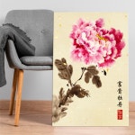 모란꽃 목단화 부귀 안 재복 한국화 캔버스 액자 돈들어오는 그림 집들이 선물 20 재복 목단 30호 60x90 1개