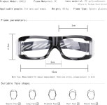 수그리 스포츠 고글 조절 가능한 스트랩이 남성용 라켓볼 안경 보호 스쿼시 Frame G8012