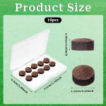 모젯 렌즈 당구장 큐 팁 수영장 스누커 보관함이 스틱 교체 10pcs