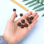 모젯 렌즈 당구장 큐 팁 수영장 스누커 보관함이 스틱 교체 10pcs