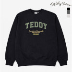 TR테디베어 애슬레틱 로고 크루넥티 남여공용