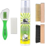 신발 클리너 스니커즈 8 5온스 브러시 2개 클리닝 키트 클리닝으로 흰색 스웨이드 가죽 캔버스