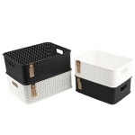 마이스타일 직사각 T바스켓 수납 멀티 바스켓 바구니 정리 플라스틱 펜트리 블럭 사각 소품 보관함 정리함