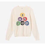 스투시 슈데일리 스투시 빌리아드 스웨터 내츄럴