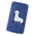 푸트로랩 알파카 자수 세면 타월 BlueColor 2개