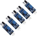 Kiro Seeu 5pcs 적외선 장애물 회피 센서 IR 송수신 튜브 광전 스위치 3핀 아르두이노 스마트카 로봇과 호환