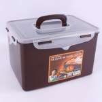 쿨맥시 직사각 밀폐용기 51호 초코 9 5L