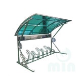 굿마인드 N11 자전거보관소 지붕-브라운2M 5대분 자전거보관거치대 상가자전거보관대