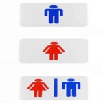 화장실팻말 화장실도어사인 화장실 화장실스티커 사각 표시판 남자화장실표지판