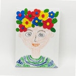 클레이만들기 액자 미술놀이 자화상 클레이키트 클레이로 1인 TD 캔버스 클레이 만들기 미술키트