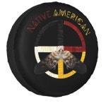 호환약휠 스페어 커버 범용 맞춤 지프 허머 4x4 RV 신성한 후프 타이어 보호대 14 15 16 17 10 2 02 16 inch