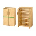 국산 어린이집 유치원 원목 주방놀이 양문 냉장고