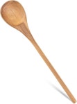 요리용 나무 숟가락 MZROO 12 5 긴 손잡이 요리 섞기 논스틱 조리기구용 맛보기 1PCS Thin Handle Spoon