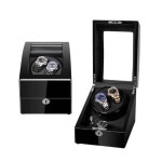 와치와인더2구 오토매틱시계보관함 원목 오토매틱시계 디스플레이 손목