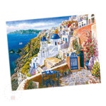 MN 명화그리기 유화 산토리니 브런치 아크릴그림그리기 단품 40X50