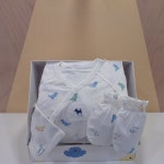 블루독베이비 블루독베이비 사우스시티 WH 디노모달 배내가운 손싸개 선물세트 46170-001-01 46170-008-08