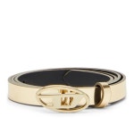 디젤 해외배송 디젤 메탈 오벌 버클 슬림 벨트 X10423P1660 H2382