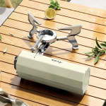 세계일주 아웃도어 캠핑 휴대용 접이식 카세트 스토브 카드 유형 용광로 1개 DFHJK-140SAF