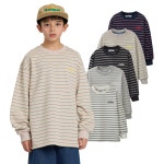 더베이지 봄 주니어 남아 티 미렌 스트라이프 티셔츠 11호 J7098