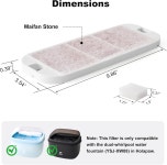 HOLAPAW 6팩 개 물분수 필터 2 1Gal 8L 물그릇 디스펜서용 교체 6개 스펀지 6 Filters Sponges 6 Filters Sponges