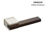 KAWAJUN 가와준 모티스레바 새틴니켈 다크브라운 목문 도어록 손잡이 키 타입 JTT-N6