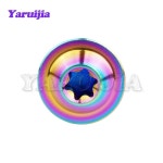 Yaruijia 티타늄 볼트 M5 M6 M8x10 12 15 20 25 30 35 40 50 60 70mm오토바이 라이딩 패스너용 Torx 헤드 02 Rainbow 07 50m