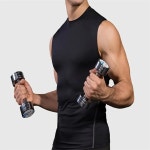인조이다다 남성 슬림 스판 민소매 헬스웨어 남자민소매 헬스나시티