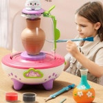 전기 도자기 기계 미니 도예 흙 만들기 물레 A 도구