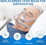 에어터치 F20용 2PC 교체 CPAP 쿠션 M 메모리 폼으로 업데이트된 F20 풀페이스 쿠션 ItAll Supplies 중형