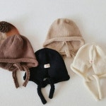 니트보닛햇 여성 뜨개 군밤 손뜨개 털 모자 1개 사계절 니트보닛햇