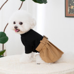 해피유통 반려동물 의류 스커트 디자인 가을과 봄 고급 원단 귀여운 강아지 고양이 옷 코디 통용